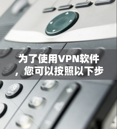 为了使用VPN软件，您可以按照以下步骤操作