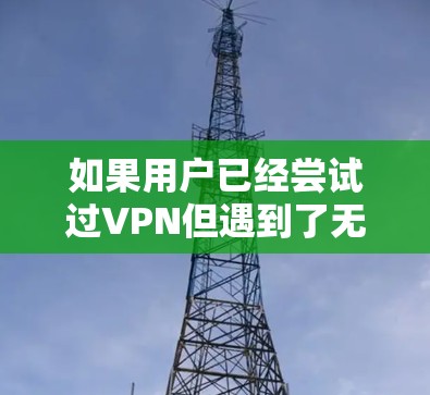 如果用户已经尝试过VPN但遇到了无法上网的问题，可以从以下几个方面进行检查和调整