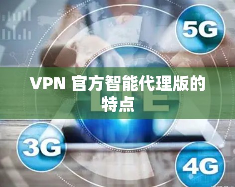 VPN 官方智能代理版的特点